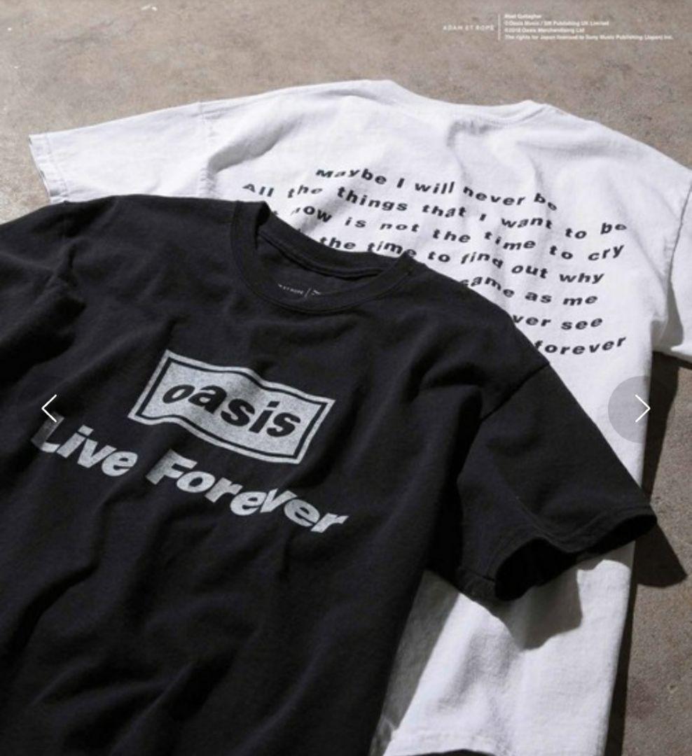 【新品】オアシス×アダムエロペ歌詞Tシャツ半袖L3枚セット第1段デザイン