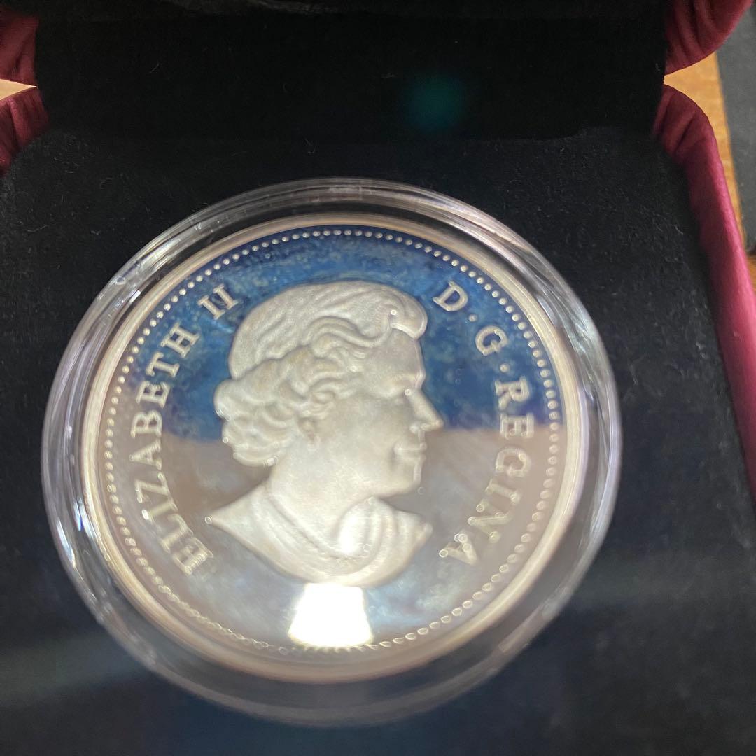 カナダ　2009年　8ドル　メープルウィズダム　シルバー