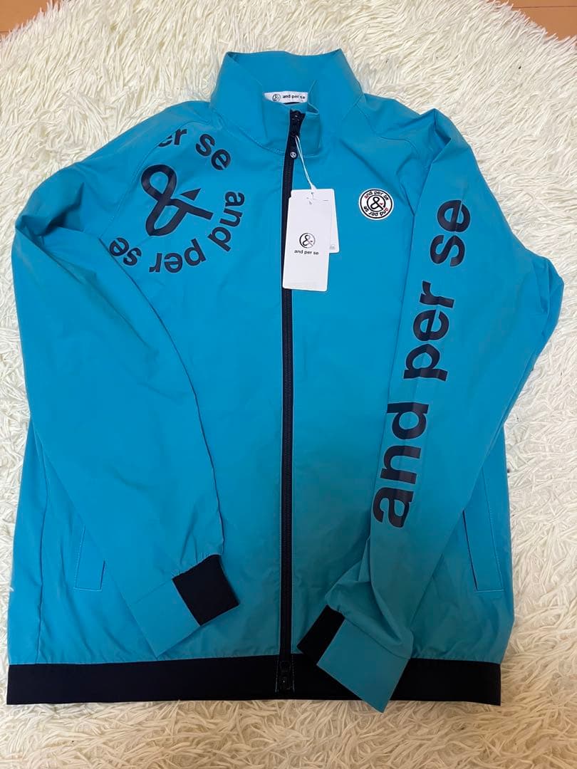 and per se 青 ジャケット L 上下セット