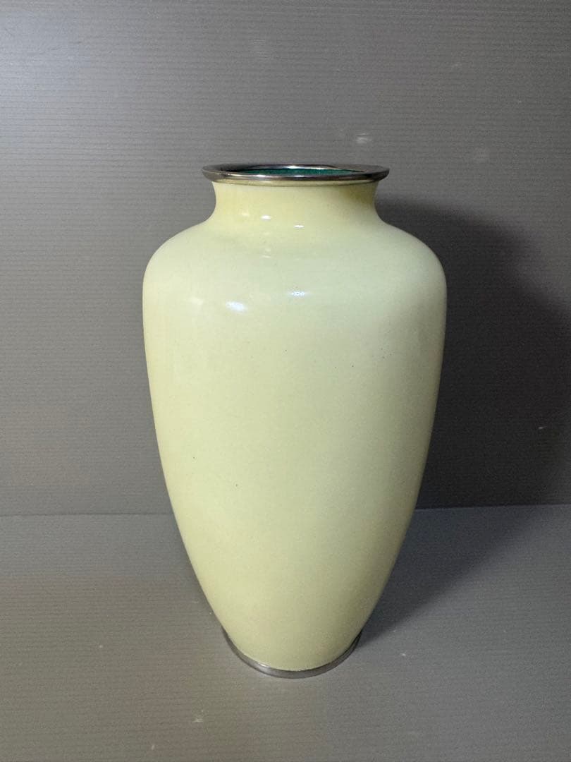 2458 七宝焼　景泰藍　琺瑯　花瓶