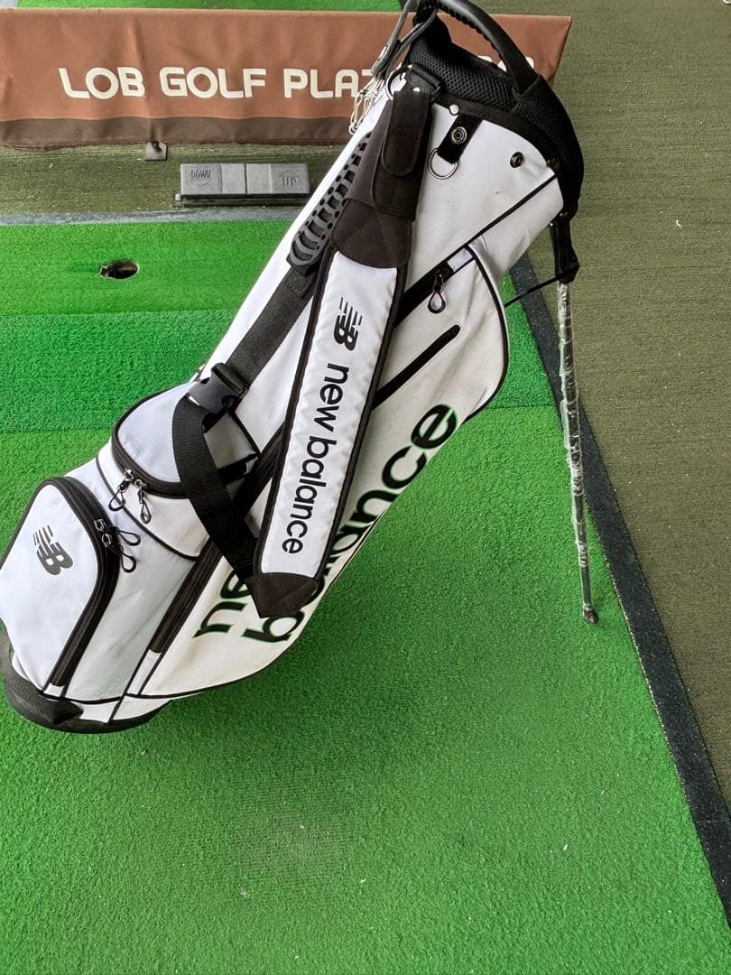 new balance キャディバッグ ホワイト/ブラック