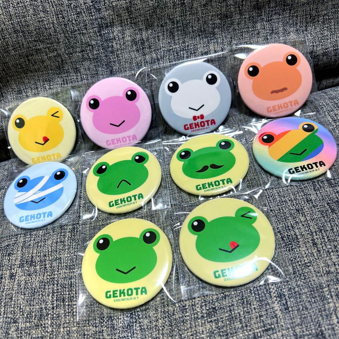 とある科学の超電磁砲　ゲコ太　ブラインド缶バッジ　全10種コンプリートセット