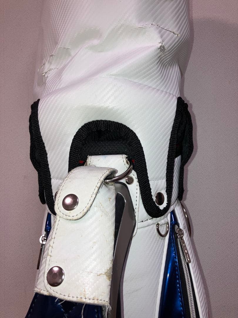 Lexus キャディバッグ ホワイト/ブルー/レッド