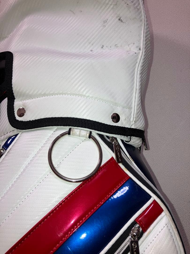 Lexus キャディバッグ ホワイト/ブルー/レッド