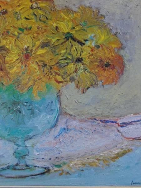 ジャン・フサロ、花、高級希少画集画、版上サイン入 新品額付