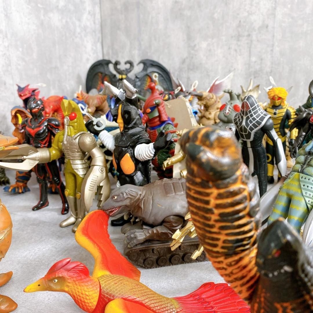 Y336 ウルトラマン & ウルトラ怪獣 シリーズ ソフビ 46体 大量 希少