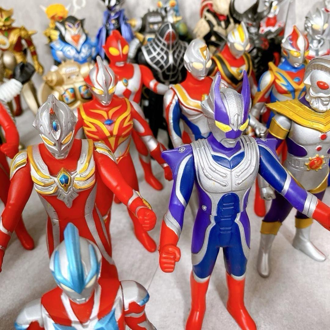Y336 ウルトラマン & ウルトラ怪獣 シリーズ ソフビ 46体 大量 希少
