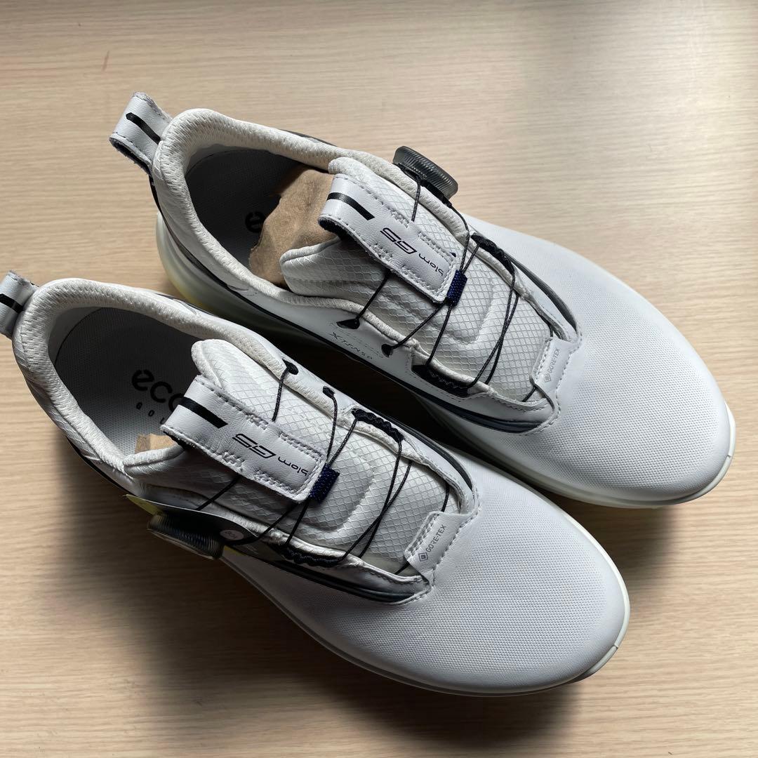 新品未使用　ecco ゴルフシューズ 39サイズ　 WHITE/BLACK