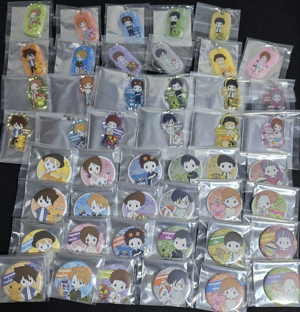 デジモン　東急ハンズ　缶バッジ　アクリルキーホルダー