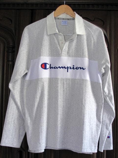 Champion ゴルフ 長袖ポロシャツ XL グレー