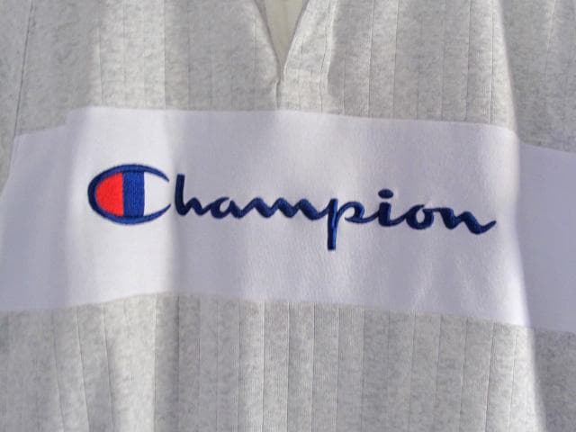 Champion ゴルフ 長袖ポロシャツ XL グレー
