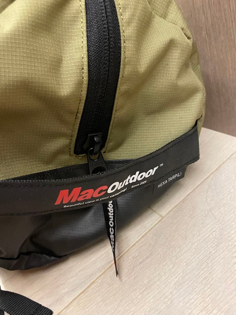 新品三角カラビナ+ポール付「ほぼ未使用保証書付」マックワン　グラスカーキL