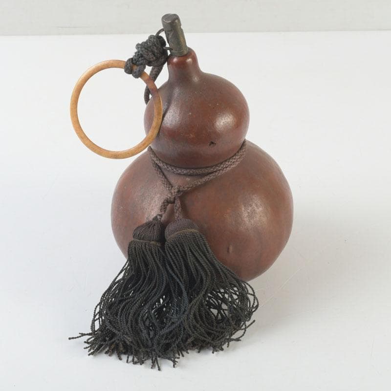 時代提げ物　古瓢箪　徳利　根付　薬入　D　9805