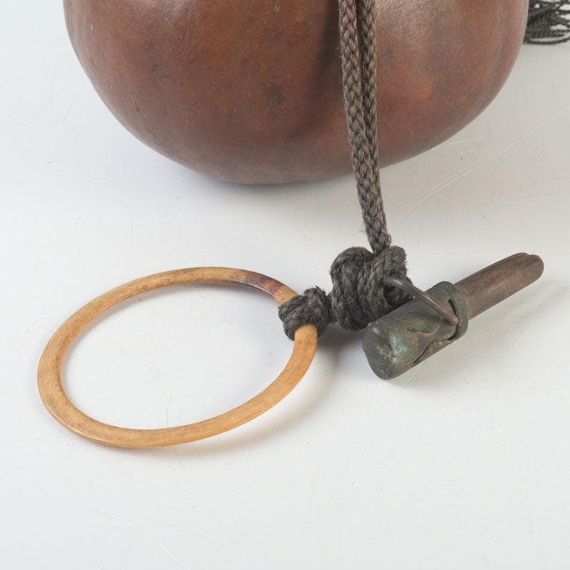 時代提げ物　古瓢箪　徳利　根付　薬入　D　9805