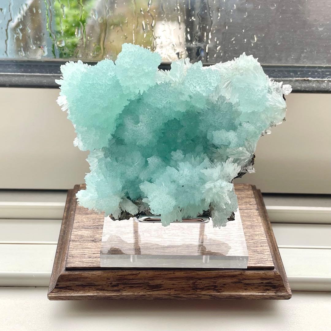 中国 雲南省産 ブルーアラゴナイト 鉱物標本