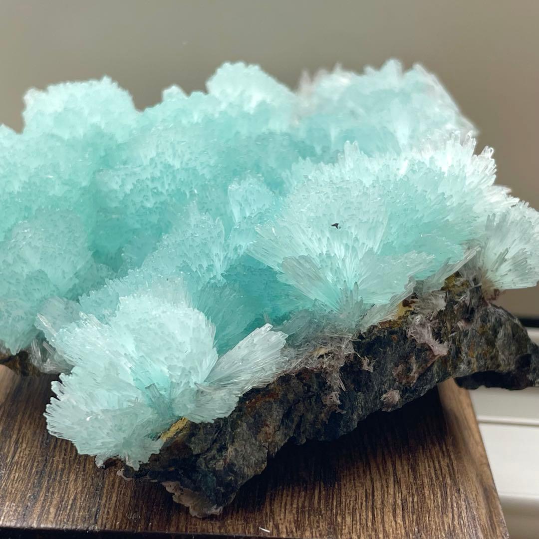 中国 雲南省産 ブルーアラゴナイト 鉱物標本