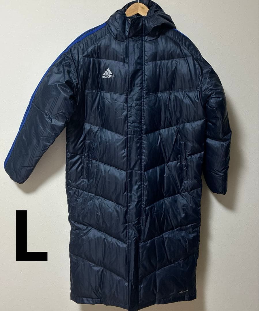adidas CLIMAPROOF ベンチコート ネイビー