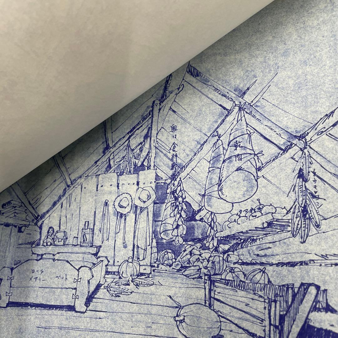 草原の少女ローラ　設定資料　青焼き　日本アニメーション