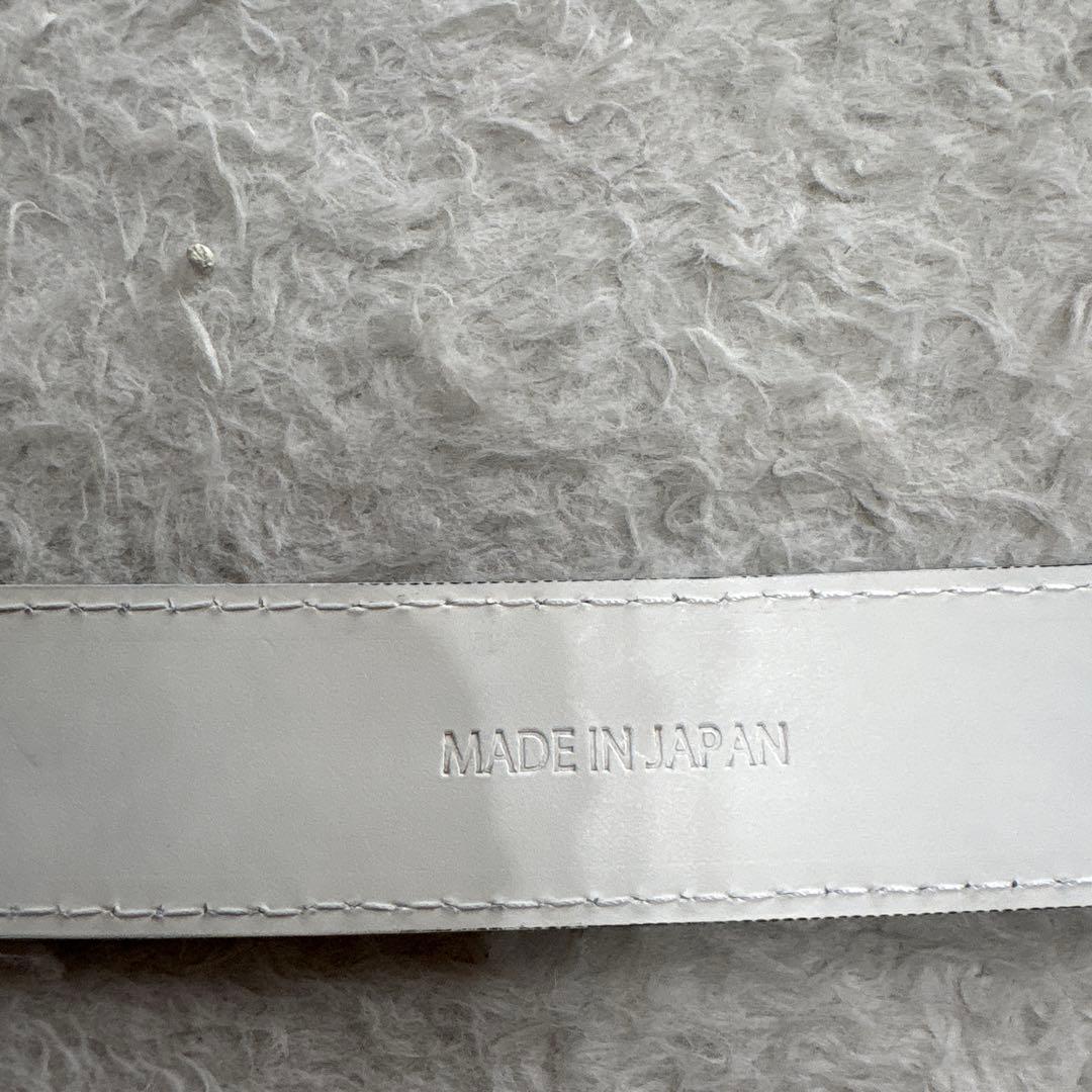 MARK&LONA マークアンドロナ　レザーロゴベルト　スカルロゴ　日本製