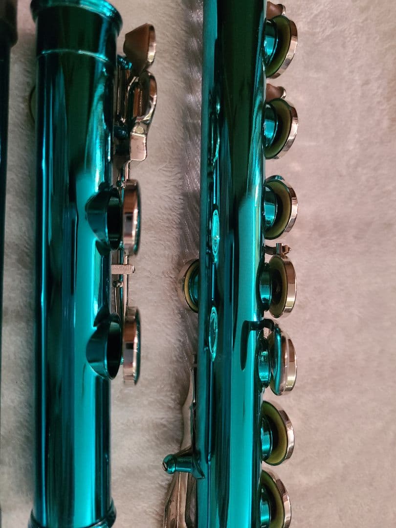 Eastar フルート本体 ケース付き メタリックブルー