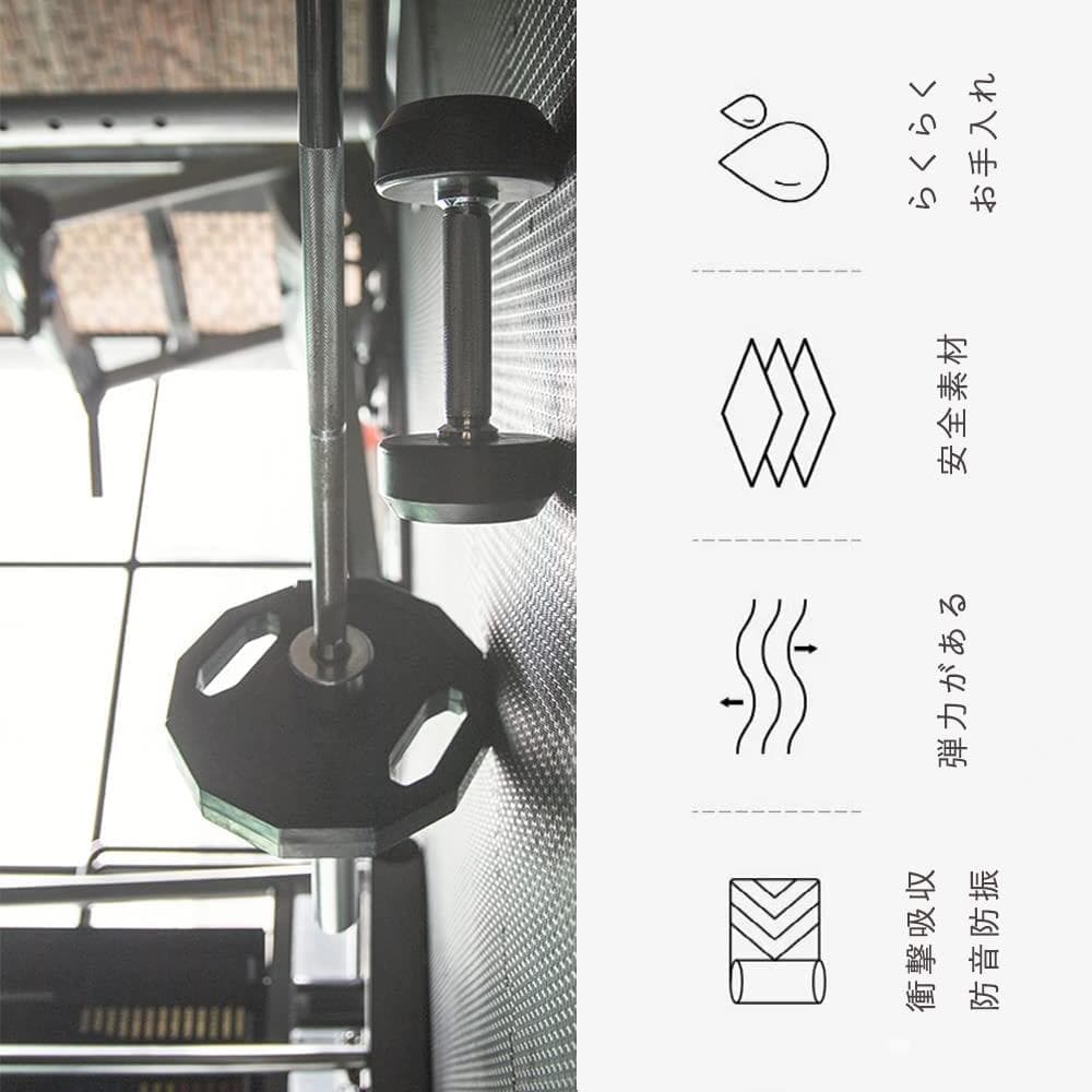 パズルマット 十字黒 波黒 ジョイントマット (十字黒/波黒, 48枚 )