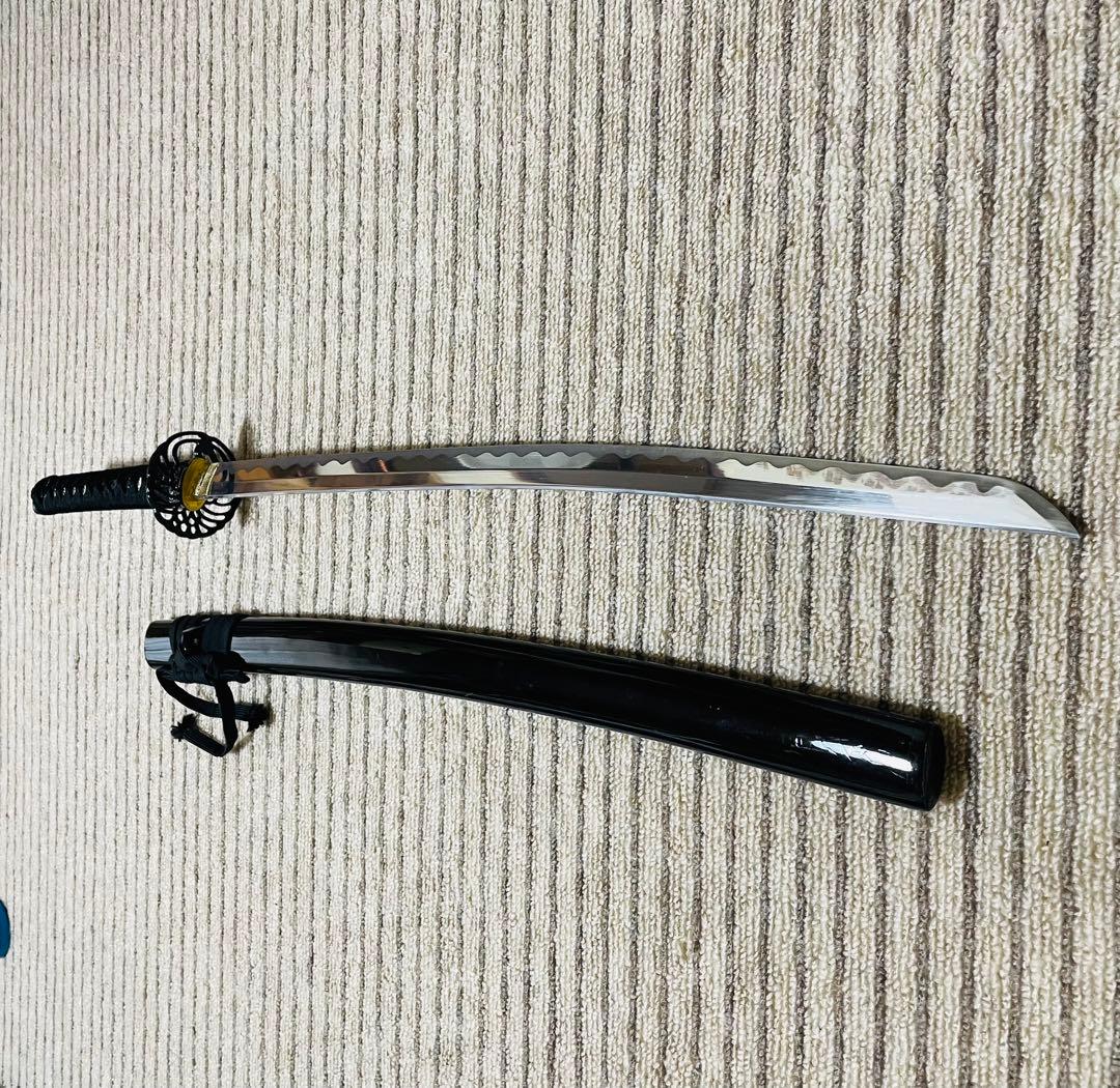 高級本格居合刀 模造刀 日本刀 武具 刀剣 のたれ刃紋 刀 刀剣 （C06)