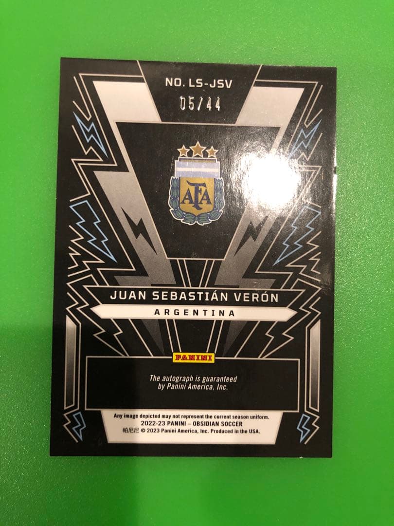 鹿12　JUAN SEBASTIAN VERON オートカード