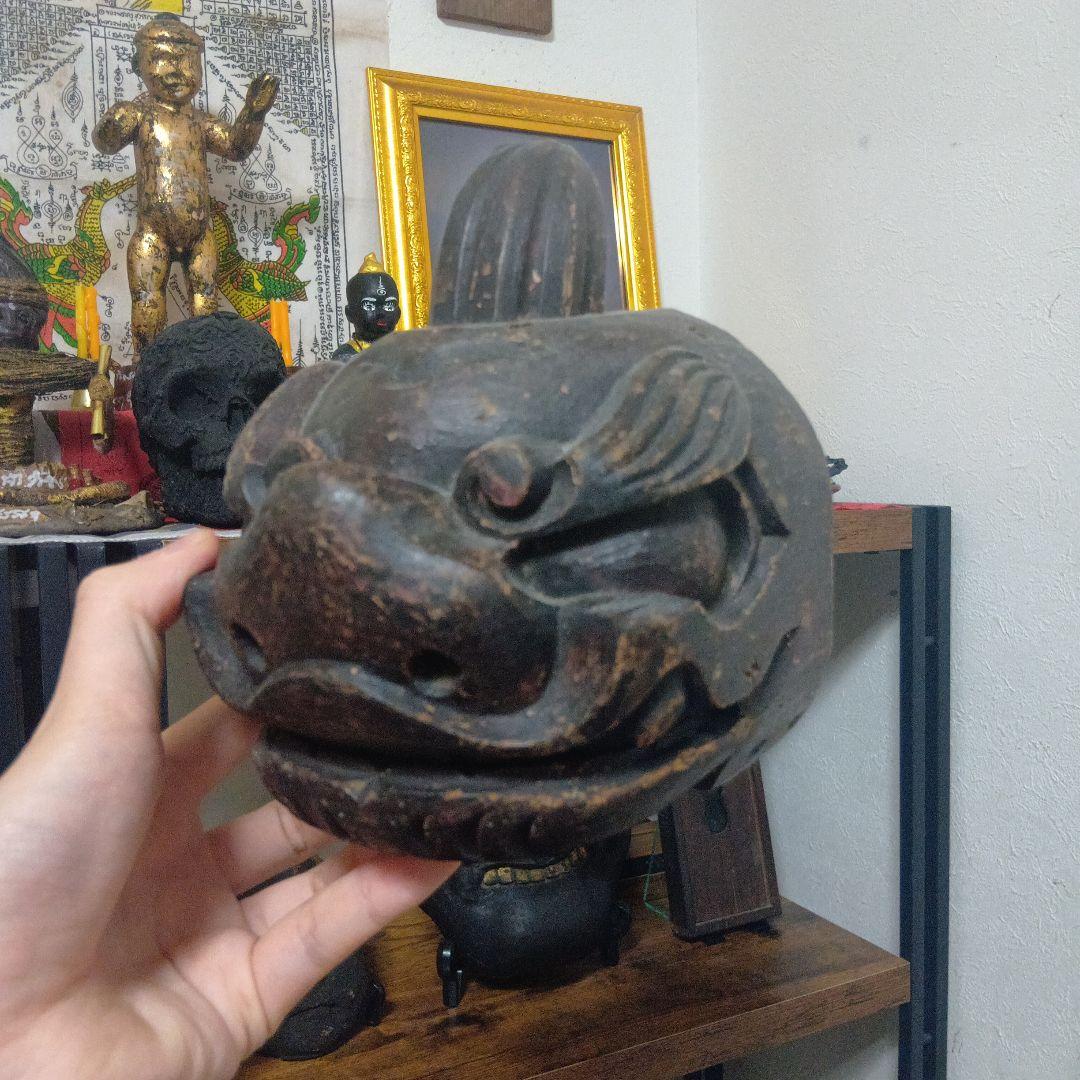 権現様 獅子頭 2点セット 民間信仰 呪物 魔除け 儀礼 祭祀