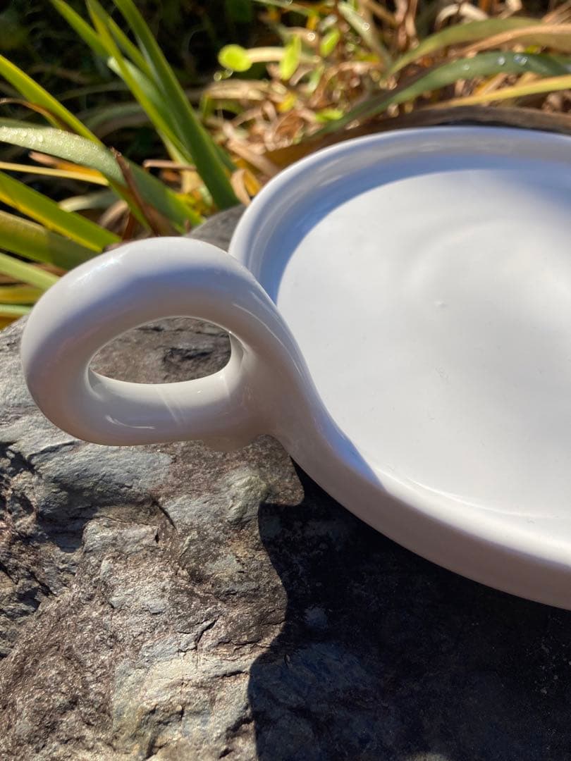 ヨーロッパ製　牛のチーズ皿　白磁　陶器皿La Porcellana Bianca