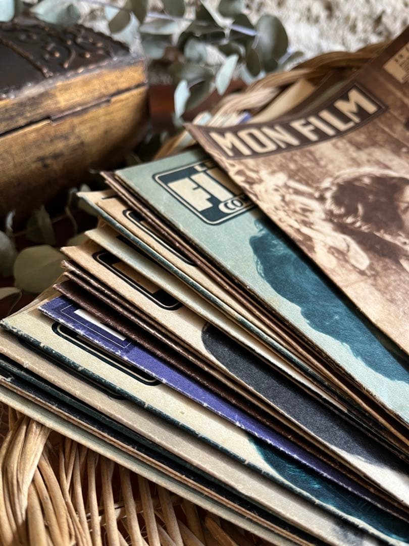 ◆フランスビンテージB希少映画シネマ雑誌monfilm紙ものスター俳優女優パンフ