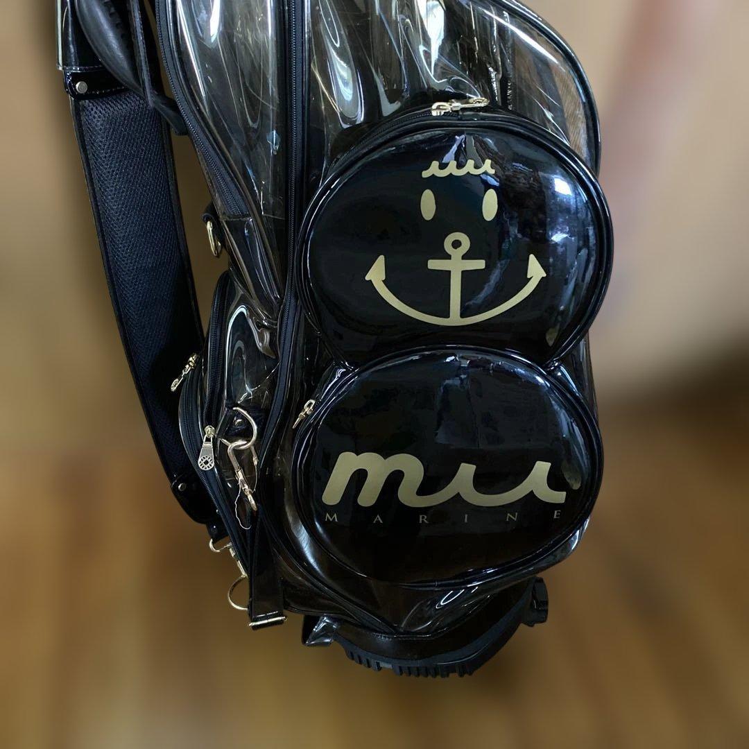 MUTA MARINE キャディバッグ 透明 黒