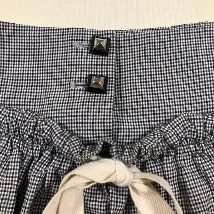 マークアンドロナ ゴルフ スカート スコート 日本製 ブラック 千鳥 Mサイズ