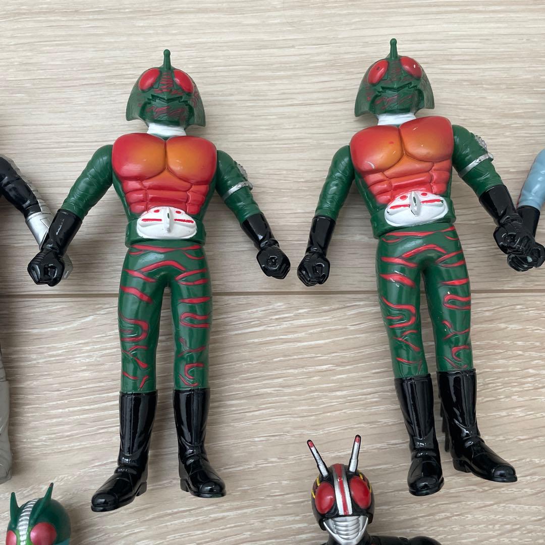 仮面ライダー　ソフビ　当時物　まとめ売り