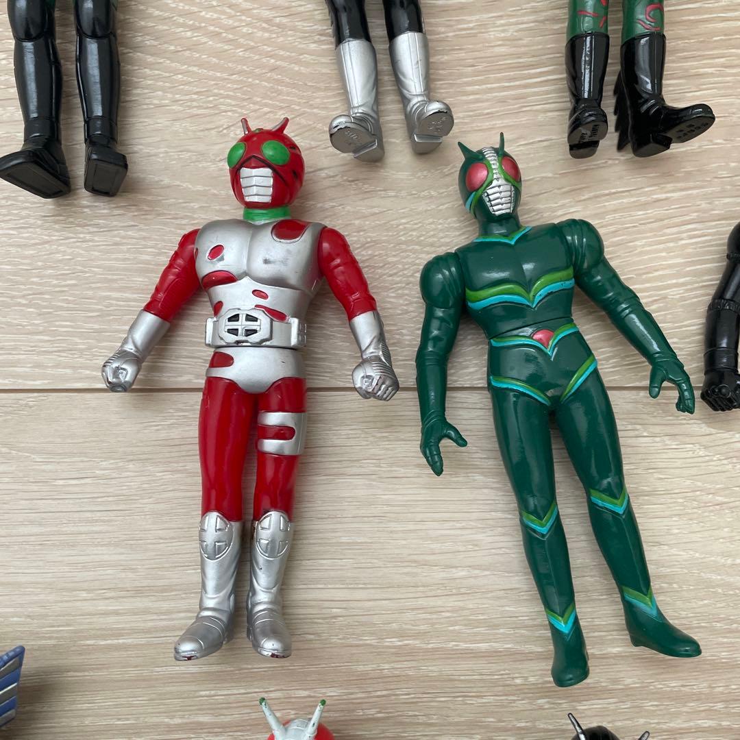 仮面ライダー　ソフビ　当時物　まとめ売り