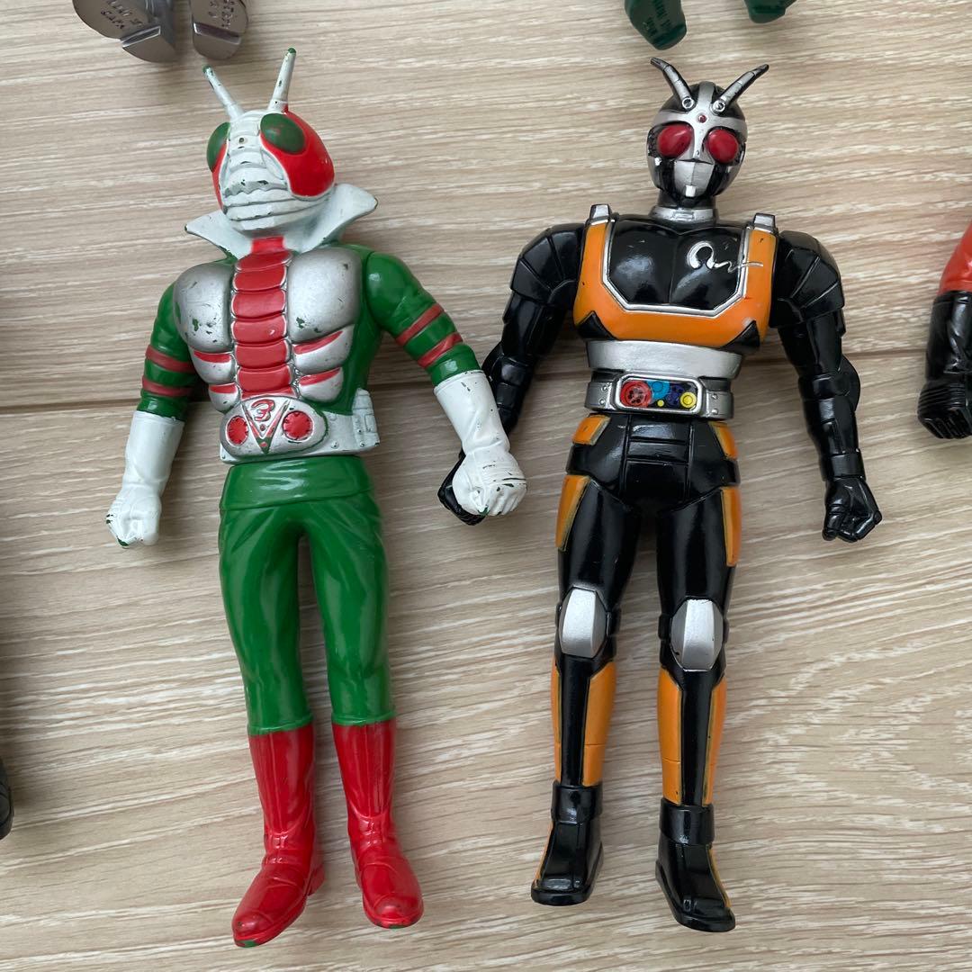 仮面ライダー　ソフビ　当時物　まとめ売り