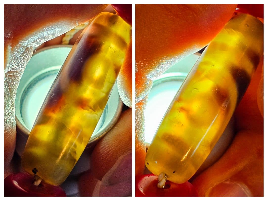 dZi beads(二眼) ネックレス