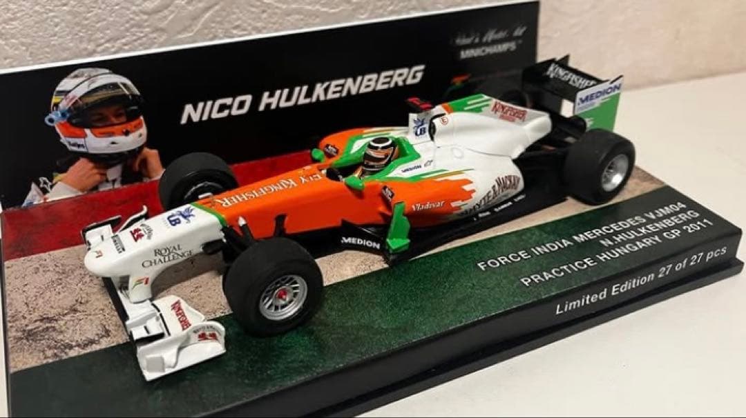 ミニチャンプス 1/43 フォースインディアVJM04 ヒュルケンベルグ テスト