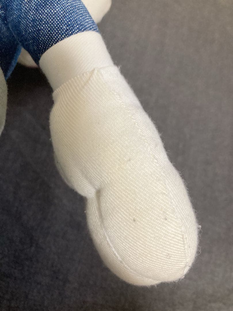 ヴィンテージ　非売品　ミッキー ミニー ぬいぐるみ デニム風 約40cm