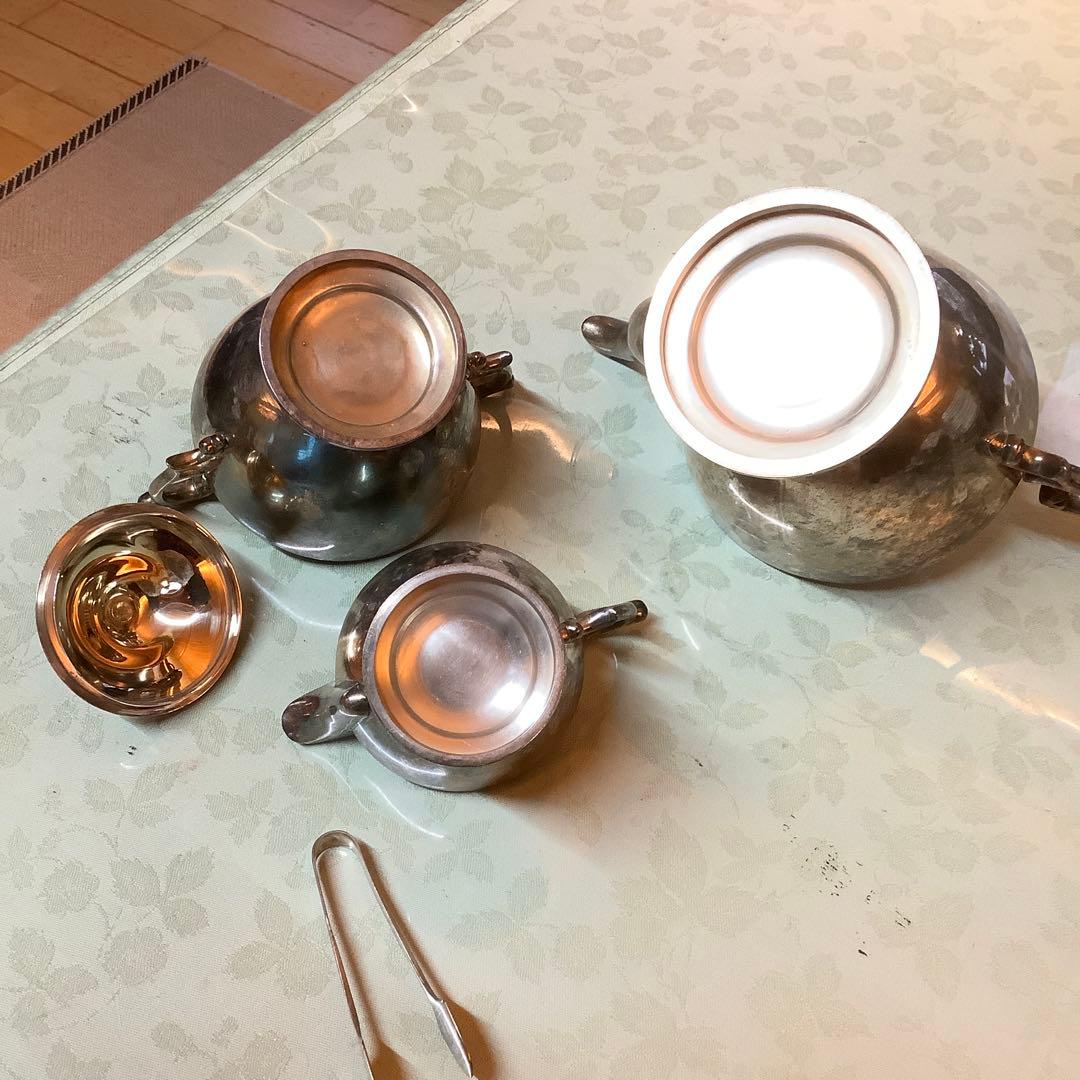 クラシック洋式銀鍍金ティーセット