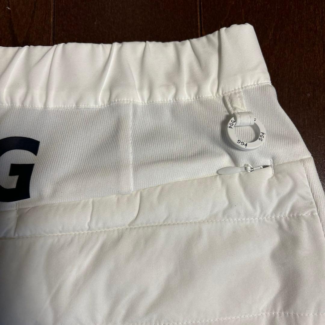 PGGアモッサ×N yメカニカルストレッチタフタホワイトスカートサイズ1