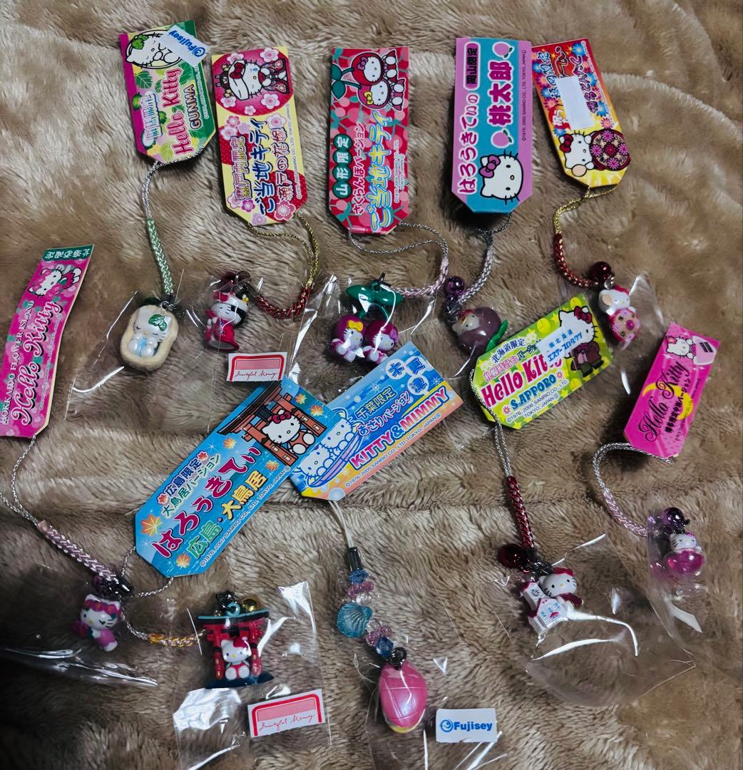 た*ぽ様 ご当地ハローキティ 根付け　大量まとめ売り　ストラップ チャーム　18