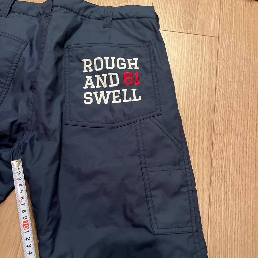 ラフアンドスウェル　防寒パンツ　レア　ネイビー　キルティング　M