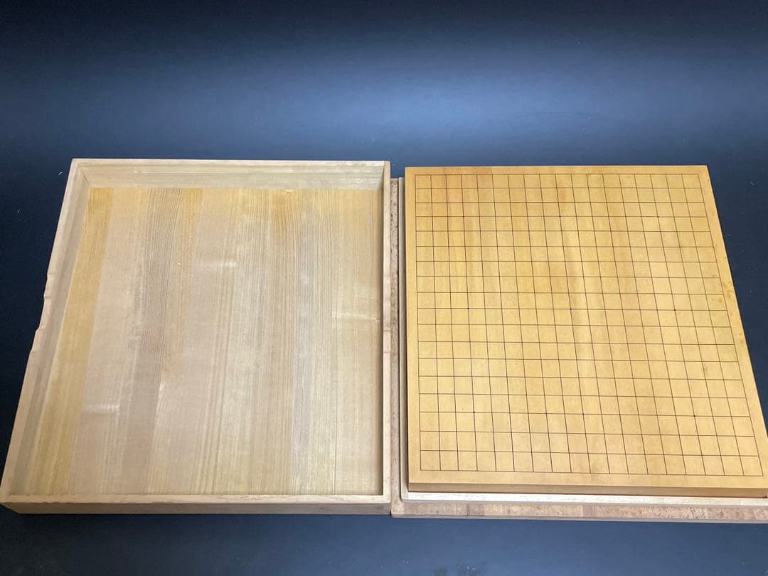 時代　碁盤　天然木　本榧〔ホンカヤ〕　碁盤　碁石　囲碁