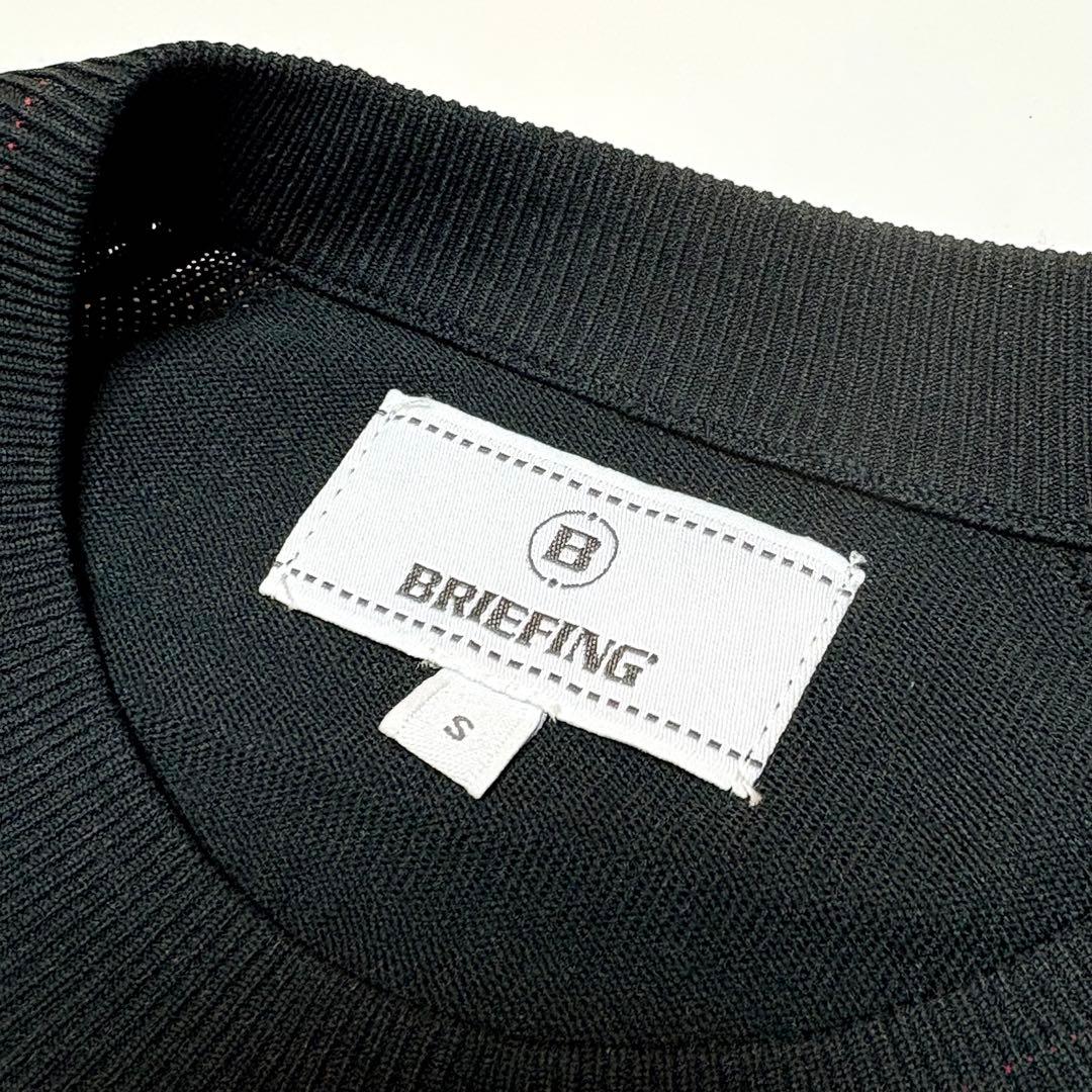 BRIEFING ブリーフィング クルーネック ニット ブラック S ゴルフ