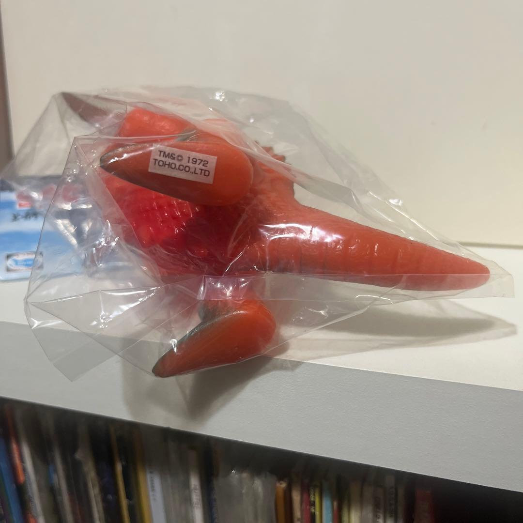 ブルマァク 復刻 ガイガン オレンジ成型 ミドル ソフビ フィギュア ゴジラ