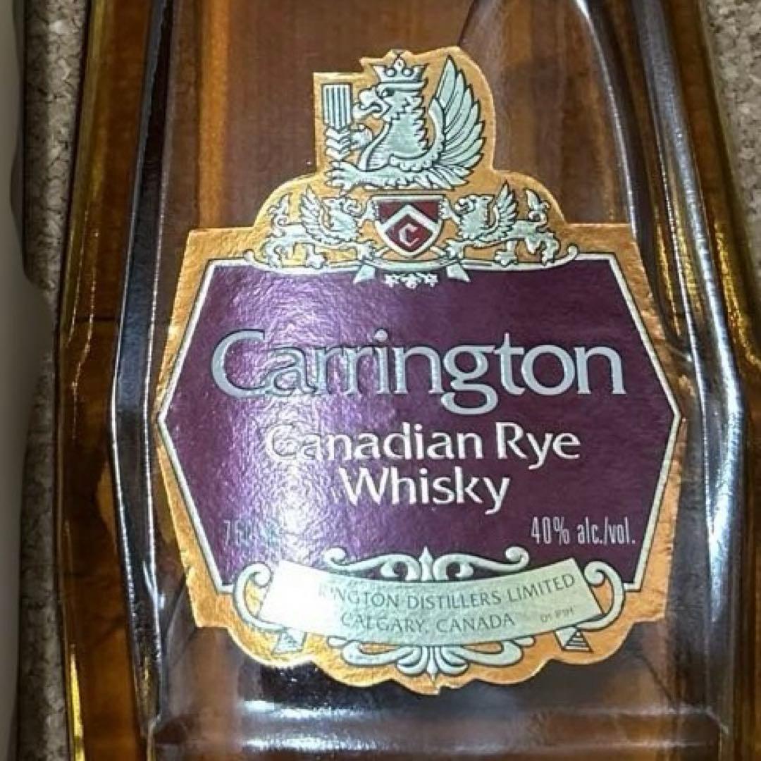 貴重Carrington カナディアンウイスキー 750ml 40%ヴィンテージ