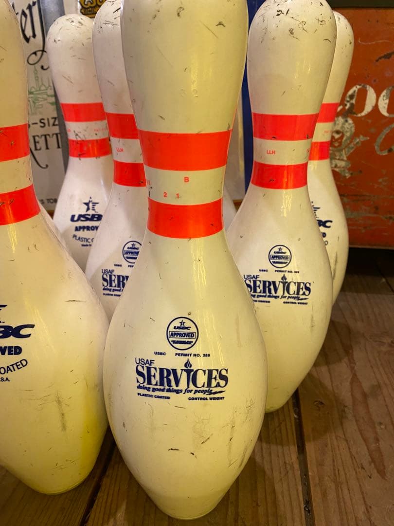 ボーリング ピン 10本　レトロ　アメリカンビンテージ　made in USA
