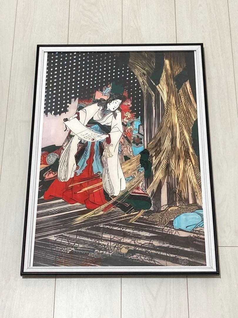 【額縁付き】A2 ポスター 3枚セット 歌川国芳 「相馬の古内裏」