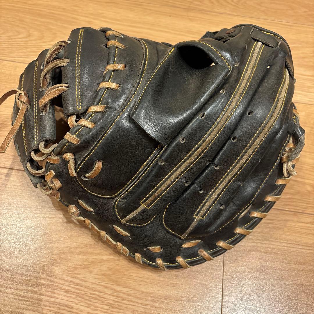 ハタケヤマ　キャッチャーミット　TH-268B ブラック　即使用可能