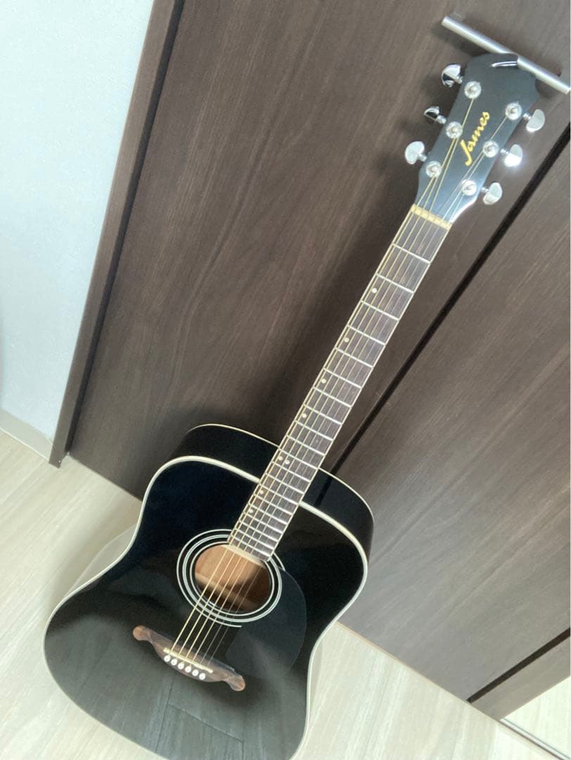 (直接取引.尼崎.大阪.西宮付近)James アコースティックギター ブラック